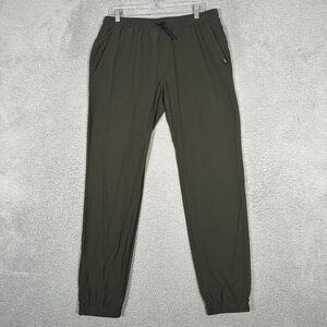 UNRL Pants Mens Size Large Green Joggers Cuffed Active Performance‎ Drawstring